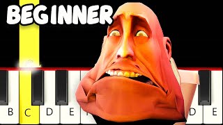 TF2 but it is Skibidi Toilet Meme 5 - Fast and Slow (Easy) Piano Tutorial - Beginner Resimi