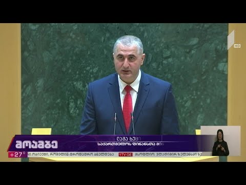 ფინანსთა მინისტრის მოსმენა პარლამენტში