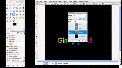 Gimp Tutorial: Rainbow Text Effect