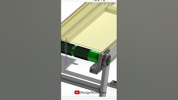Belt Conveyor Design #designwithajay #solidworks #shorts #trend