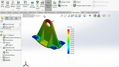 #Static analysis report in solidworks advance static analysis for rib analysis static analysis test#
