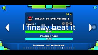 I finally beat toe 2