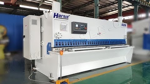Hydraulic Guillotine shear | 6x3200 Metal cutting machine with servo motor for backgauge