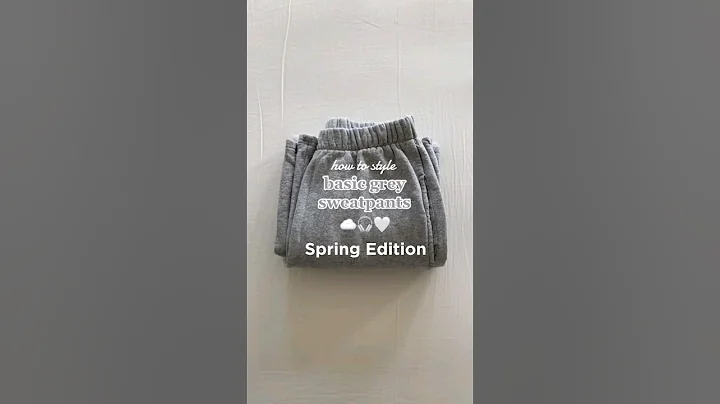 How To Style Basic Grey Sweatpants For Spring 🌸😍 #outfitideas #outfit #fashion #fashiontrends