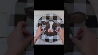 The cow on the new Dollar Tree Calendar doesn't look amoosed 😜🐄#farmhousedecor #dollartreediy