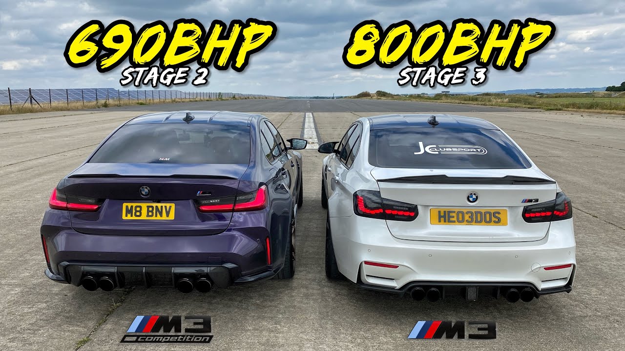 TUNED M3 NEW vs OLD.. STAGE 2 690HP M3 COMP vs STAGE 3 800HP M3