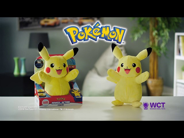 Pokémon Power Action Pikachu by Wicked Cool Toys class=