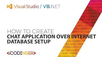 VB NET - Chat application over internet / Database Setup