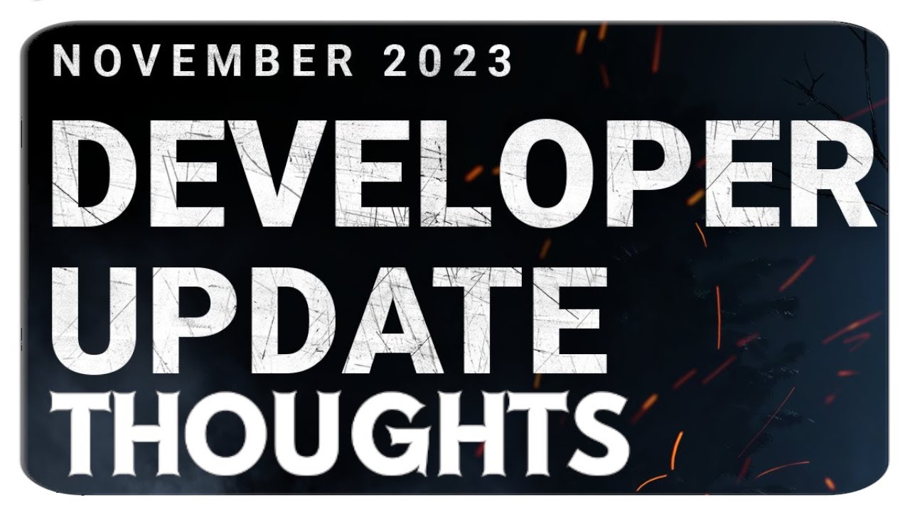 November 2023 DEVELOPER UPDATE Thoughts | Dead by Daylight - YouTube