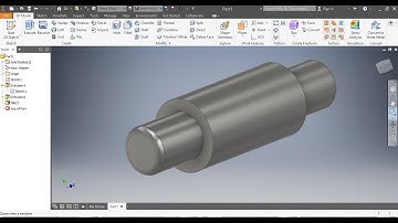 How to draw a Steel Shaft in inches using AUTOCAD Inventor. (Tutorial UNISA CAD161S) AutoDesk