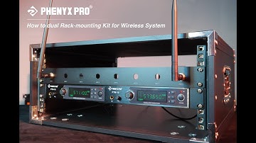 Tutorial--How to mount the Phenyx Pro dual rack-mounting kit for the wireless system?