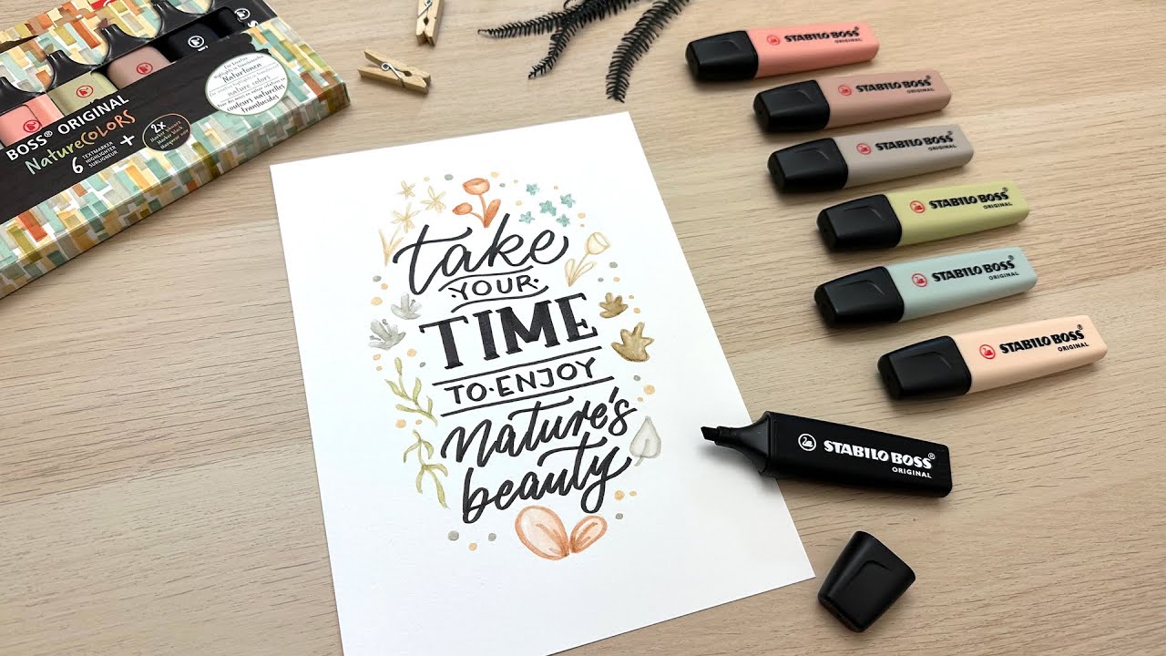 Nature´s Beauty lettering by @hellohoney_nbg created with BOSS ORIGINAL  NatureCOLORS 
