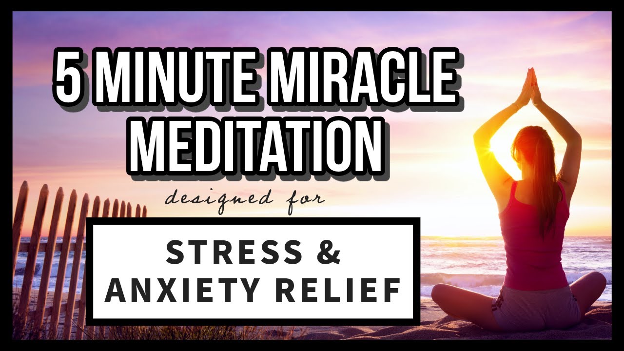 5 minute Guided Meditation for ANXIETY, STRESS & OVERTHINKING (Law of ...
