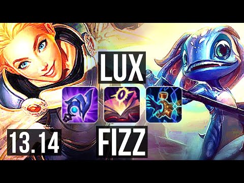 LUX vs FIZZ (MID) | 4.2M mastery, Legendary, 14/3/7 | EUW Diamond | 13.14