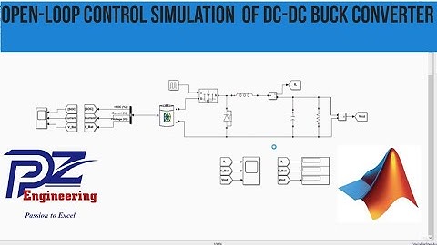Open-loop control simulation of dc-dc buck converter in MATLAB/Simulink