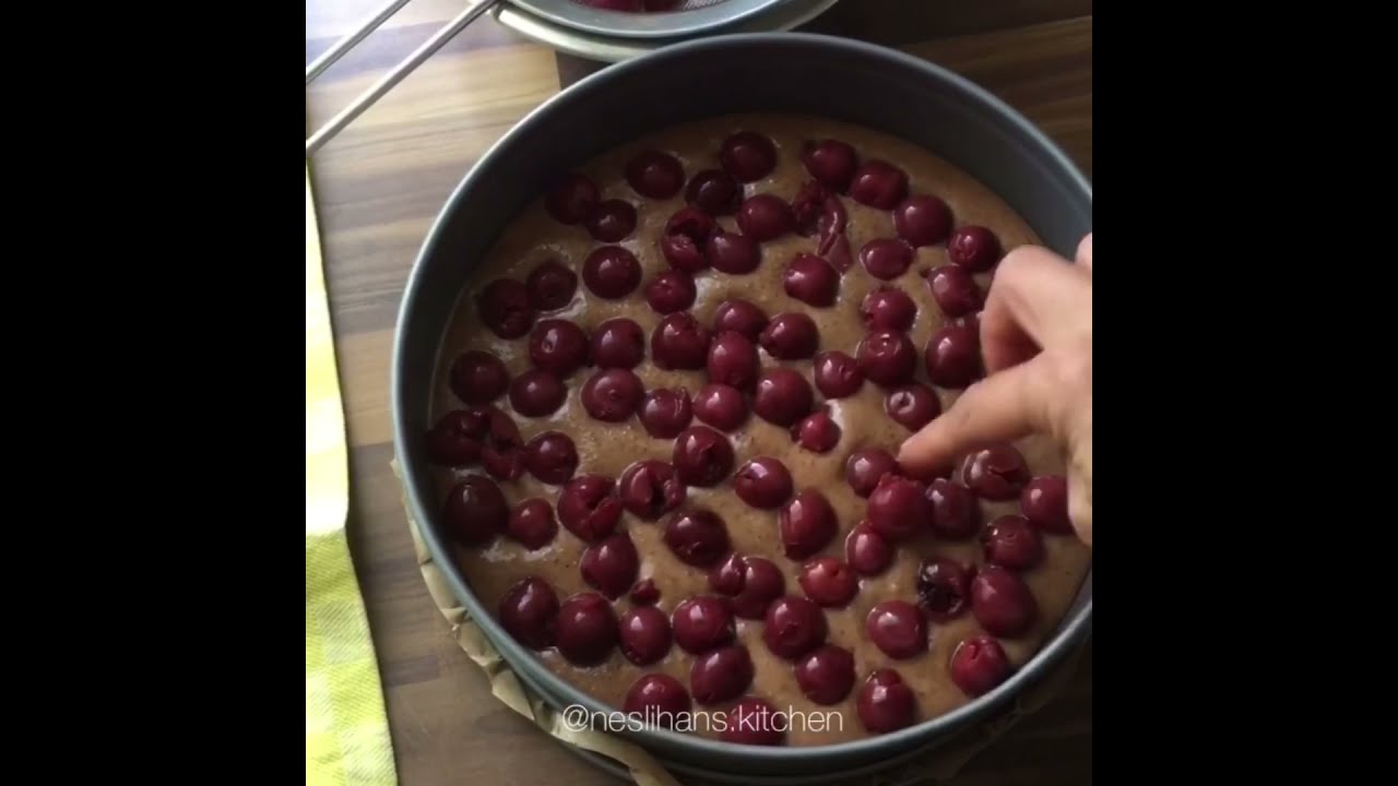 Schokokuchen mit Kirschen/Schwarzer Kirschkuchen Thermomix/Vişneli ...