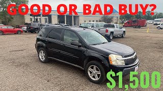I WON A 2005 CHEVY EQUINOX FOR $1,500 AT AUCTION...HERE'S THE DEAL!!!
