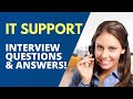 IT Support Interview Questions with Answer Examples
