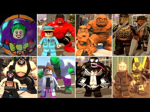 Видео: Все трансформации суперзлодеев и костюмы в видеоиграх LEGO