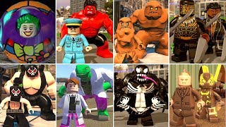Все трансформации суперзлодеев и костюмы в видеоиграх LEGO