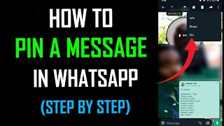 How to Pin Message in Whatsapp