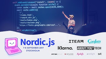 Nordic.js 2017 • Pontus Lundin - Lightning talk: Service Workers, use them