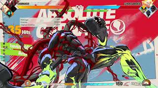 MARVEL Tokon Fighting Souls Carnage Combo from 2U to corner