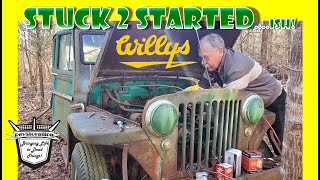 First Start in 30 Years? 1961 Willy's Jeep Revival: From Stuck to Started..ish! Will it Run?