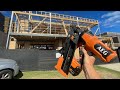 Framing with aegs nail gun