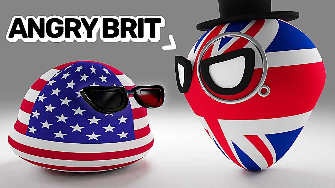 UK vs USA Countryballs Compilation YouTube