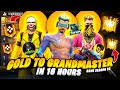 Gold to Grandmaster in 16 Hours - Ranked Season 22 || Garena Free Fire