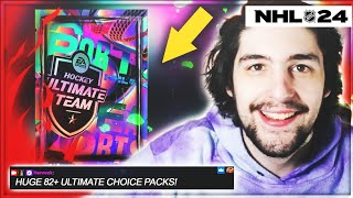 OPENING 4 82+ ULTIMATE CHOICE PACKS "1,000,000 COINS WORTH IN NHL 24 HUT!