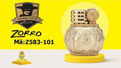 Bật lửa xăng đá chính hãng Zorro Z583-101 đúc khối nhỏ mini độc lạ