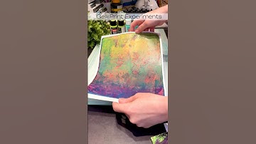 Gelli Plate Experiments 🧪 #gelliprinting #gelliprints #acrylic #crafting