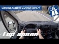 Citroën Jumper 2.2 HDi (2017) on German Autobahn - POV Top Speed Drive