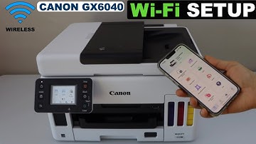 Canon Maxify GX6040 WiFi Setup Using The Display Panel, Add In SmartPhone.