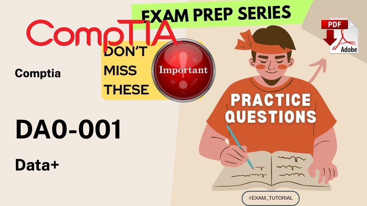 DA0-001 Exam Tutorial🔥IMPORTANT TOPICS🔥| Data+ COMPTIA | Tips & Tricks ...