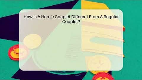 How Is A Heroic Couplet Different From A Regular Couplet? - The Prose Path