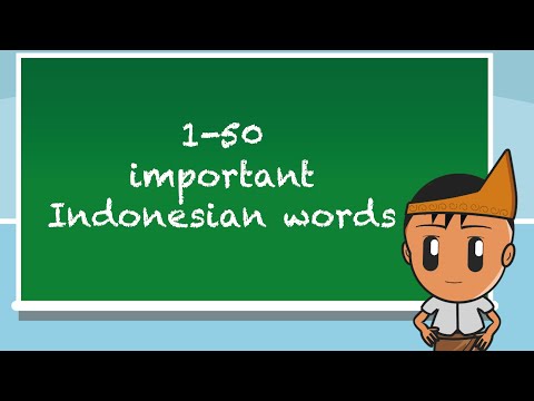 Learn Indonesian online - 50 important Indonesian words - Lesson 27