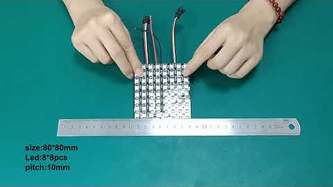 8 8 WS2812B LED Flexible Matrix