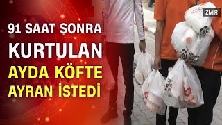 Ayda istedi hastaneye köfte yağdı