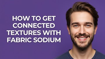 How To Get Connected Textures With Fabric Sodium - GUIDE!