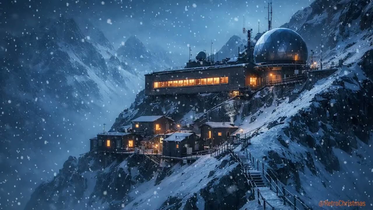 Abandoned Snowy Outpost In The Artic ❄️ Relaxing Music ❄️ Snow Storm