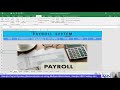 MS Excel : Designing a Payroll System Part 2
