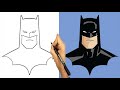 كيف ترسم باتمان || تعليم الرسم || رسم سهل || طريقة رسم باتمان