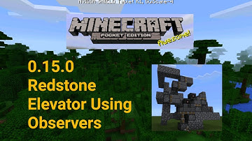 How To Make An Awesome Redstone Elevator Using Observers - Minecraft PE 0.15.0