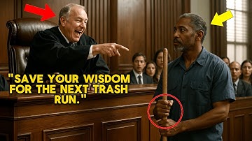 White Judge LAUGHS at Janitor