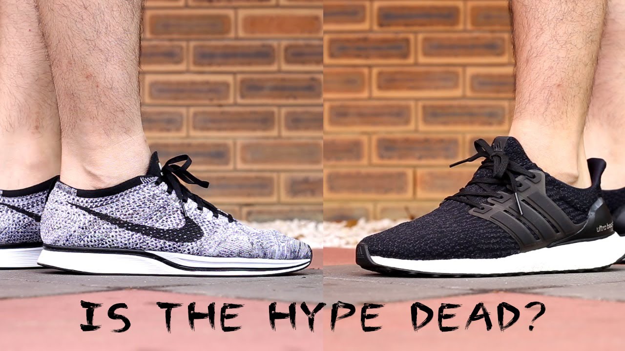 THE HYPE ON THESE SNEAKERS? NIKE FLYKNIT RACER VS ADIDAS ULTRABOOST 1.0 - YouTube