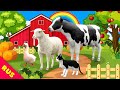 Домашние животные Звуки животных для детей  Учим как говорят животные