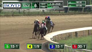 RACE 6 PROGRAM 7 30 2025